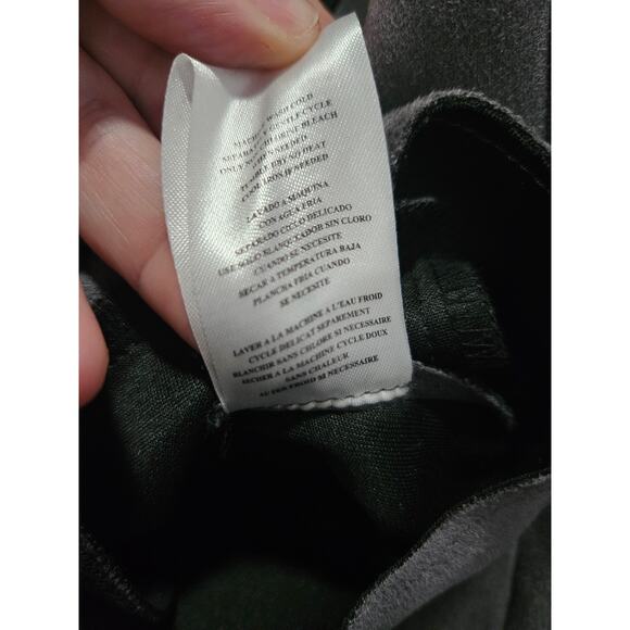 Kut from the Kloth Faux Suade Vegan Leather Gray Moto Jacket Size S Womens - Picture 8 of 12